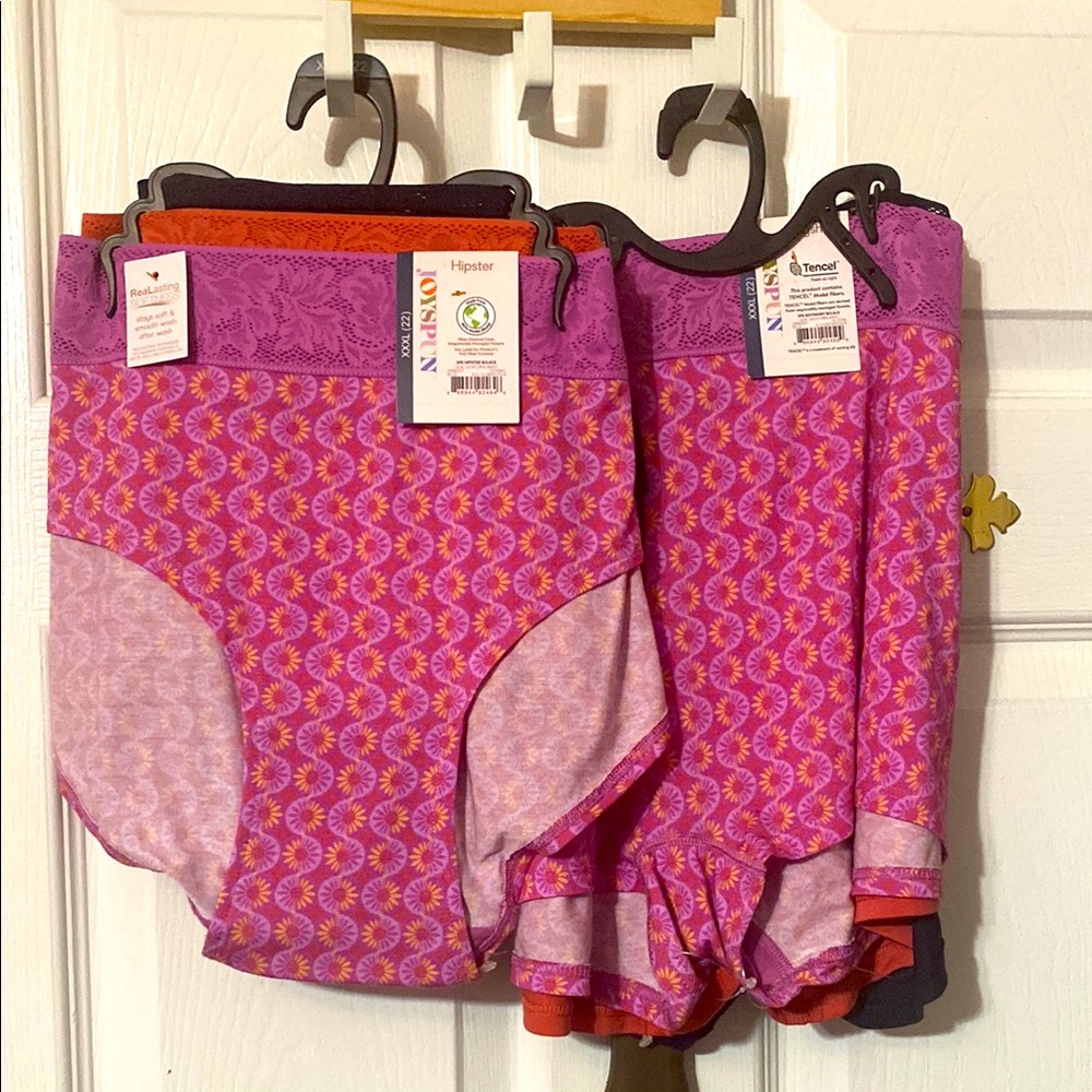 Joyspun women’s modal and lace boyshorts and hipster panties bundle; size: XXXL